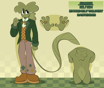 Commission ( 1 front view + added visual notes, added visual notes &amp; old ref revamp )