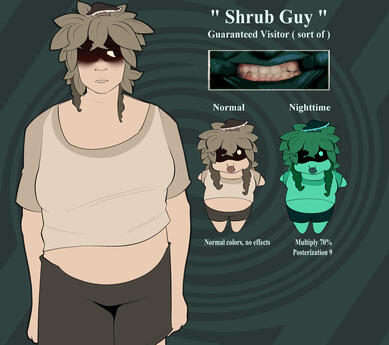 OC ref ( would be 1 front view + added visual notes )