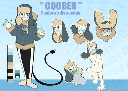 OC ref ( would be 1 front view + added visual notes )